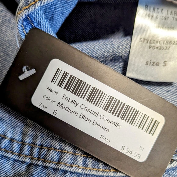 Black Label Boyfriend Fit Overalls | NWT | New With Tags | small - Picture 12 of 16